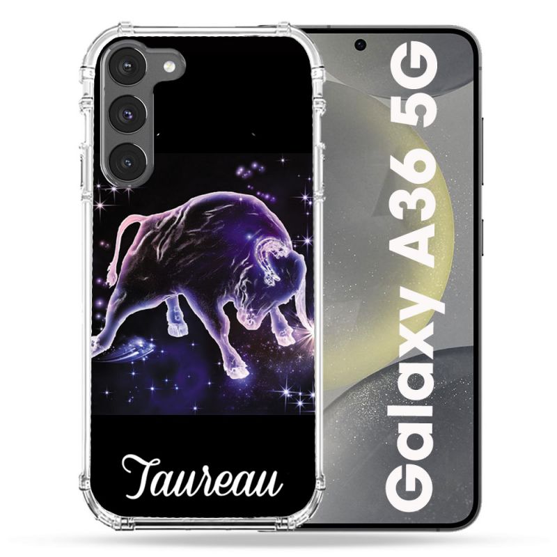 Coque Renforcée Pour Samsung Galaxy A36 5G Signe Zodiaque 2 Taureau