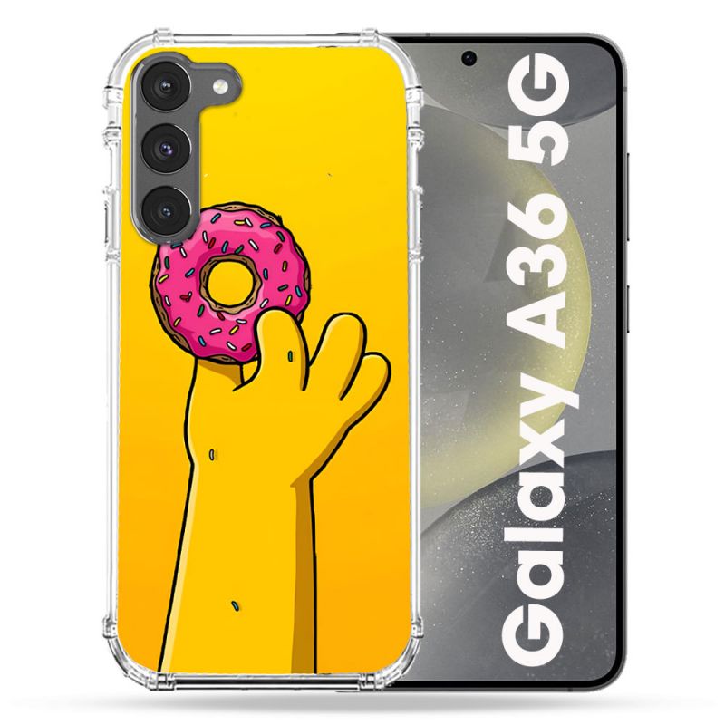 Coque Renforcée Pour Samsung Galaxy A36 5G Simpson Donuts