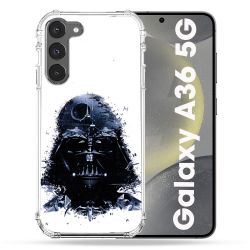 Coque Renforcée Pour Samsung Galaxy A36 5G Star Wars - Dark Vador Blanc