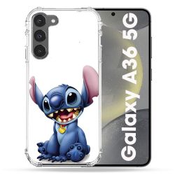 Coque Renforcée Pour Samsung Galaxy A36 5G Stitch Blanc