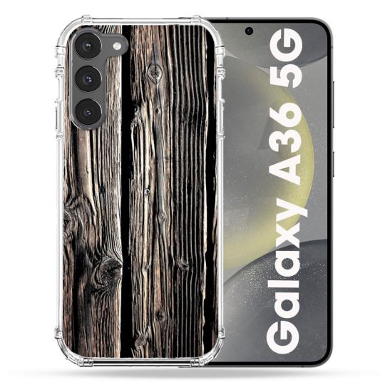 Coque Renforcée Pour Samsung Galaxy A36 5G Texture Bois