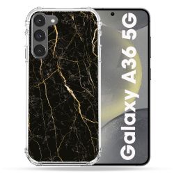 Coque Renforcée Pour Samsung Galaxy A36 5G Texture Marbre Noir