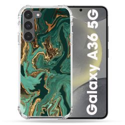 Coque Renforcée Pour Samsung Galaxy A36 5G Texture Marbre Vert