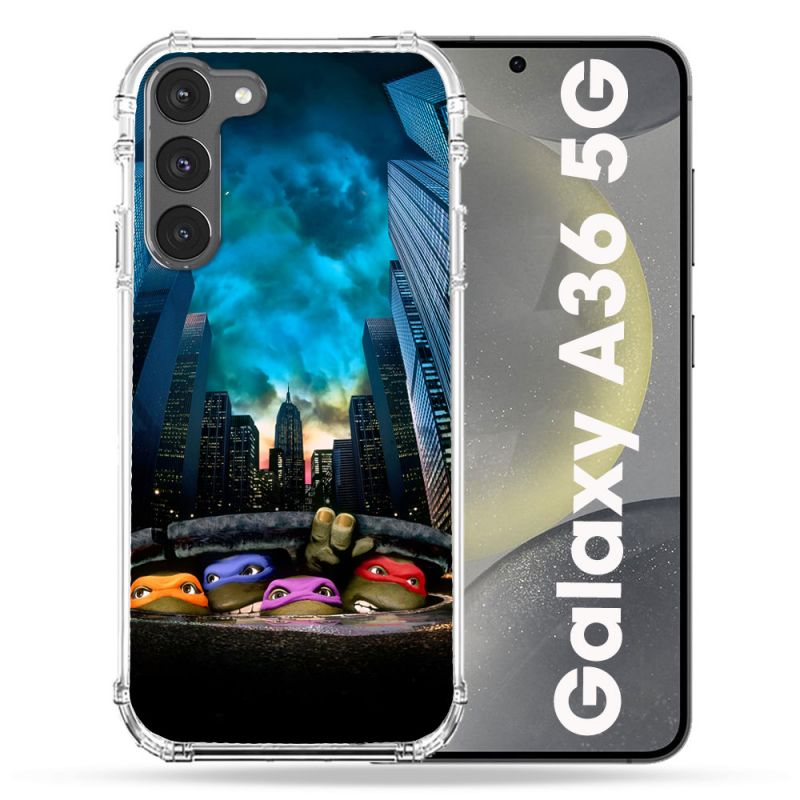 Coque Renforcée Pour Samsung Galaxy A36 5G Tortue Ninja Ville