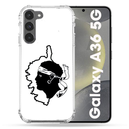 Coque Renforcée Pour Samsung Galaxy A36 5G Voyage Corse Blanc