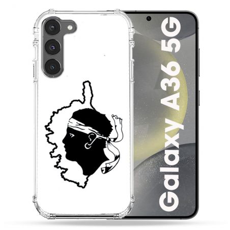 Coque Renforcée Pour Samsung Galaxy A36 5G Voyage Corse Blanc