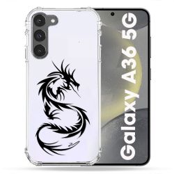 Coque Transparente Pour Samsung Galaxy A36 5G Dragon Noir