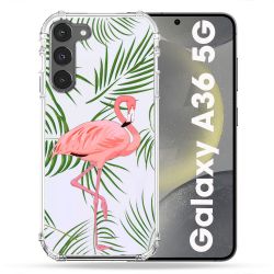 Coque Transparente Pour Samsung Galaxy A36 5G Flamant Rose