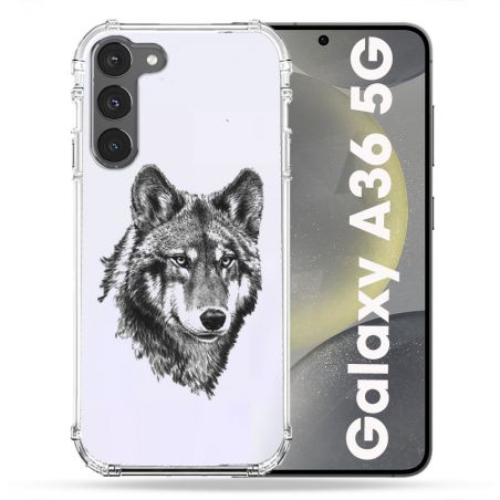 Coque Transparente Pour Samsung Galaxy A36 5G Loup