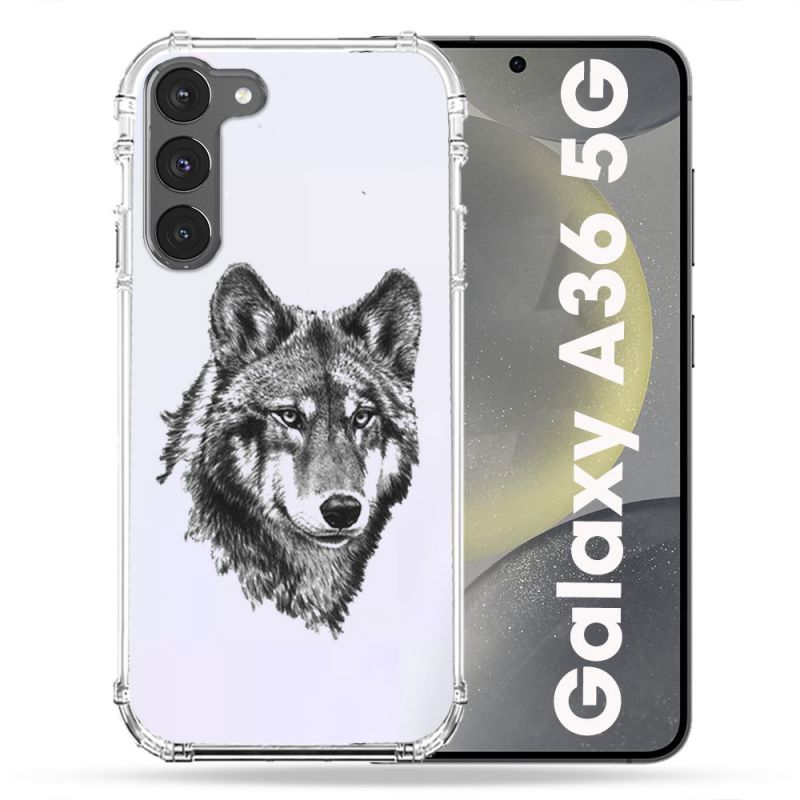 Coque Transparente Pour Samsung Galaxy A36 5G Loup