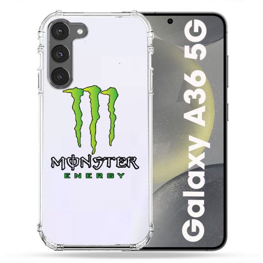 Coque Transparente Pour Samsung Galaxy A36 5G Monster Energy