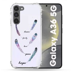 Coque Transparente Pour Samsung Galaxy A36 5G Plume Couleur