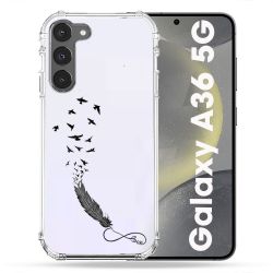 Coque Transparente Pour Samsung Galaxy A36 5G Plume Infini