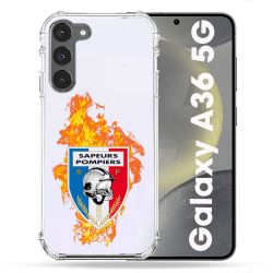 Coque Transparente Pour Samsung Galaxy A36 5G Pompier Feu
