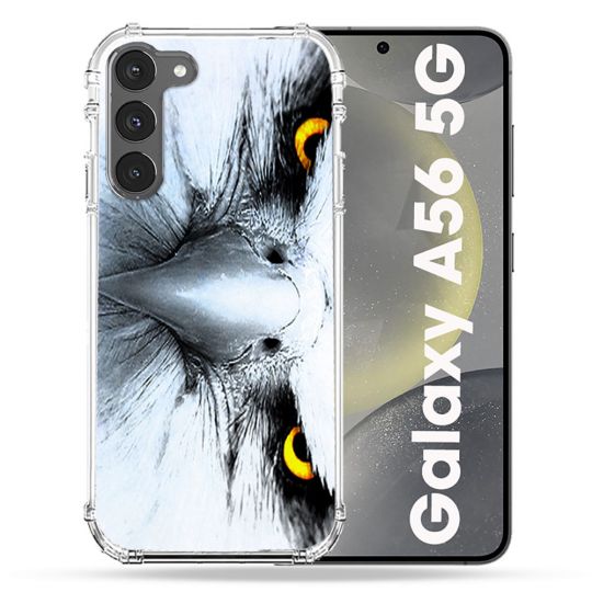 Coque Renforcée Pour Samsung Galaxy A56 5G Animal Aigle Royal Blanc