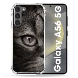 Coque Renforcée Pour Samsung Galaxy A56 5G Animal Chat Gris