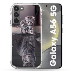 Coque Renforcée Pour Samsung Galaxy A56 5G Animal Chat Reflet