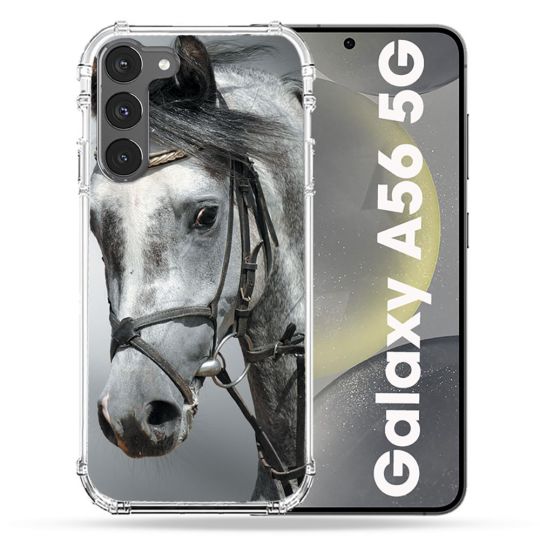 Coque Renforcée Pour Samsung Galaxy A56 5G Animal Cheval Blanc