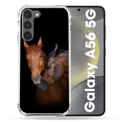 Coque Renforcée Pour Samsung Galaxy A56 5G Animal Cheval Marron
