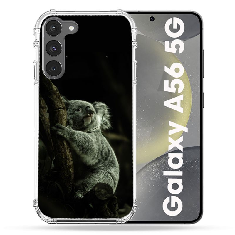 Coque Renforcée Pour Samsung Galaxy A56 5G Animal Koala Noir