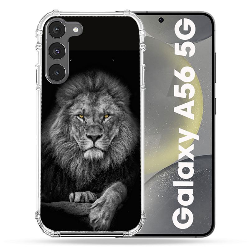 Coque Renforcée Pour Samsung Galaxy A56 5G Animal Lion Majestueux