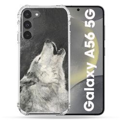 Coque Renforcée Pour Samsung Galaxy A56 5G Animal Loup Hurlement
