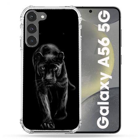 Coque Renforcée Pour Samsung Galaxy A56 5G Animal Panthère Noire