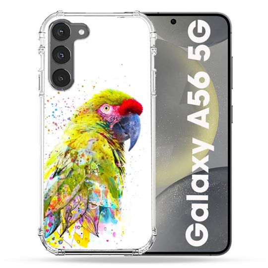 Coque Renforcée Pour Samsung Galaxy A56 5G Animal Perroquet Jaune