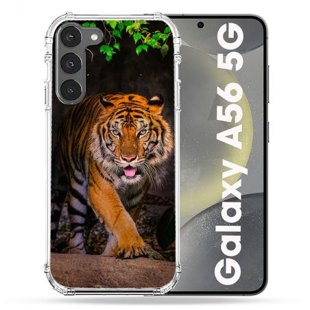 Coque Renforcée Pour Samsung Galaxy A56 5G Animal Tigre Jungle