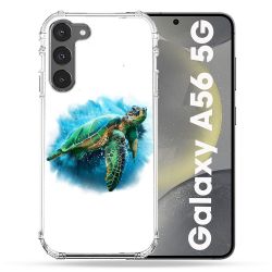 Coque Renforcée Pour Samsung Galaxy A56 5G Animal Tortue Blanche multicolore