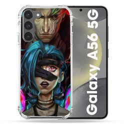 Coque Renforcée Pour Samsung Galaxy A56 5G Arcane Jynx Bleu