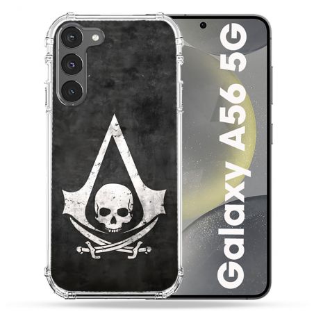 Coque Renforcée Pour Samsung Galaxy A56 5G Assassin Creed Tete Mort