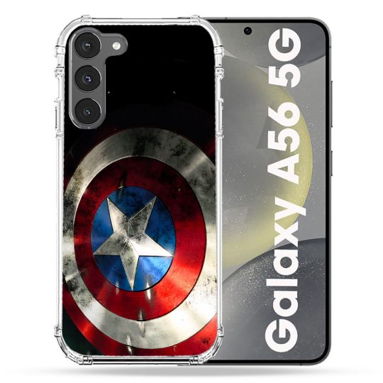 Coque Renforcée Pour Samsung Galaxy A56 5G Captain America Bouclier