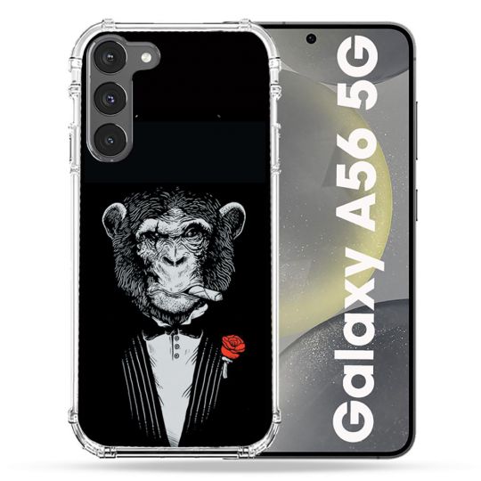 Coque Renforcée Pour Samsung Galaxy A56 5G Decale Singe Mafia