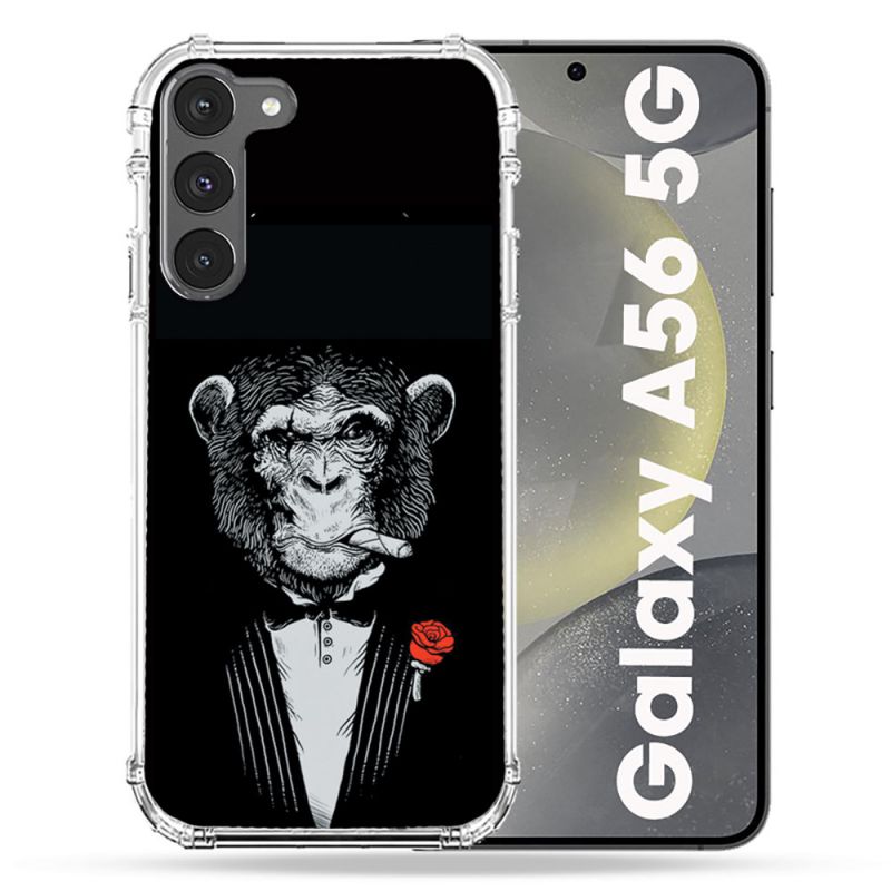 Coque Renforcée Pour Samsung Galaxy A56 5G Decale Singe Mafia