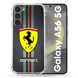 Coque Renforcée Pour Samsung Galaxy A56 5G Ferrari Carbone