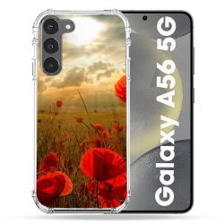 Coque Renforcée Pour Samsung Galaxy A56 5G Fleur Coquelicot