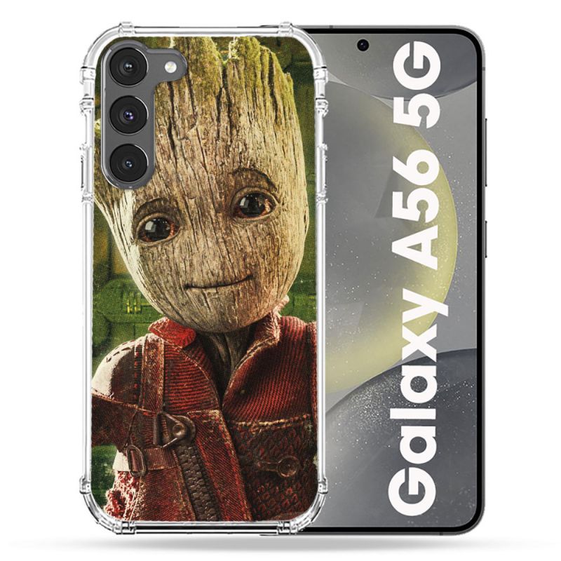 Coque Renforcée Pour Samsung Galaxy A56 5G Groot Vert