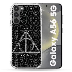 Coque Renforcée Pour Samsung Galaxy A56 5G Harry Potter Hollows Triangle Noir