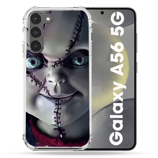 Coque Renforcée Pour Samsung Galaxy A56 5G Horreur Chucky Cicatrice