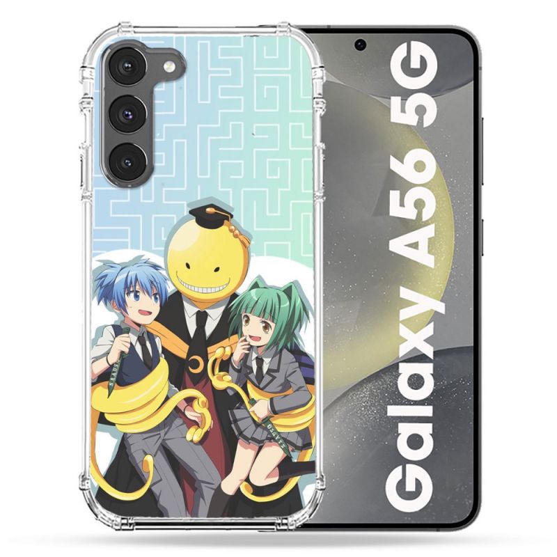 Coque Renforcée Pour Samsung Galaxy A56 5G Manga Assassination Classroom Kuro Trio