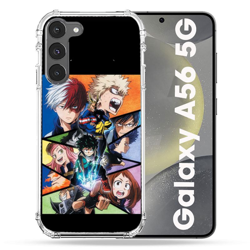 Coque Renforcée Pour Samsung Galaxy A56 5G Manga My Hero Academia Noir