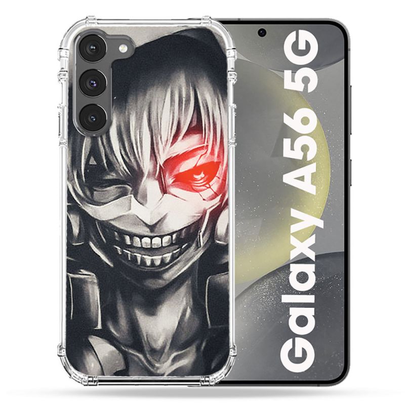 Coque Renforcée Pour Samsung Galaxy A56 5G Manga Tokyo Ghoul Kaneki Noir