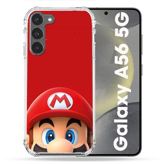 Coque Renforcée Pour Samsung Galaxy A56 5G Mario Rouge