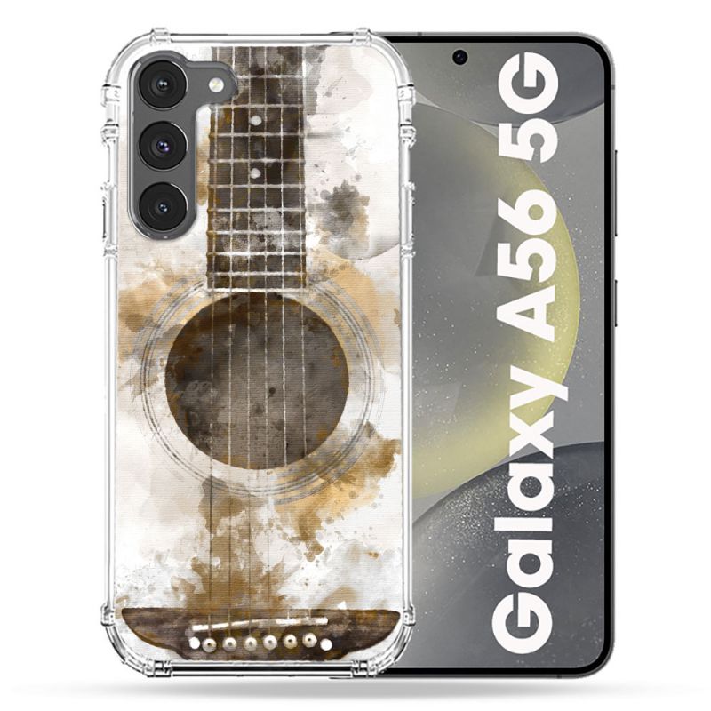Coque Renforcée Pour Samsung Galaxy A56 5G Musique Guitare Tag