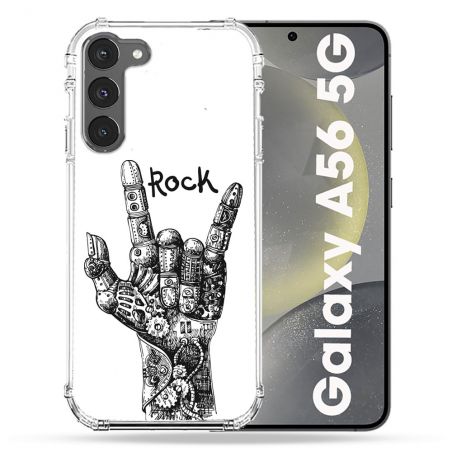 Coque Renforcée Pour Samsung Galaxy A56 5G Musique Rock Main