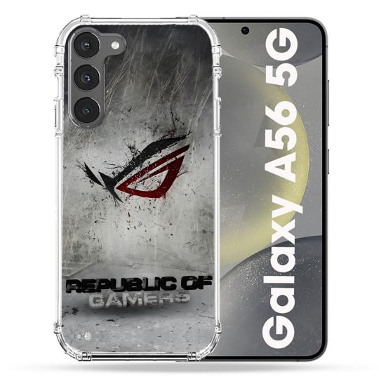 Coque Renforcée Pour Samsung Galaxy A56 5G ROG Gris