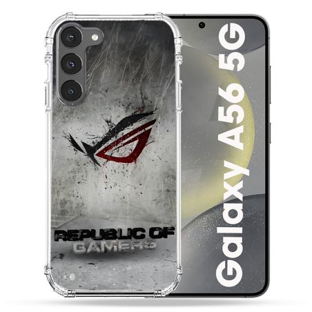 Coque Renforcée Pour Samsung Galaxy A56 5G ROG Gris