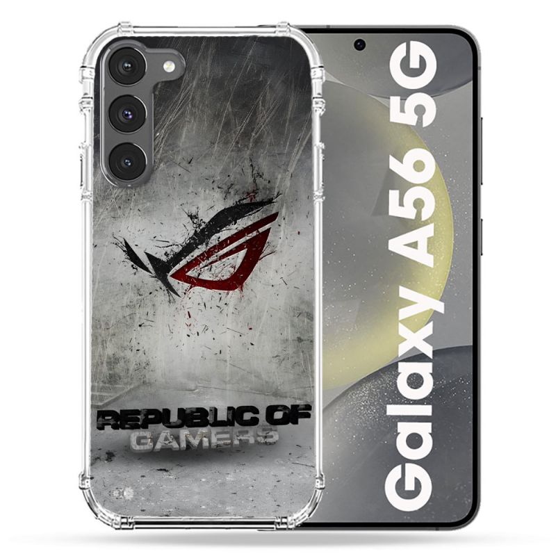 Coque Renforcée Pour Samsung Galaxy A56 5G ROG Gris