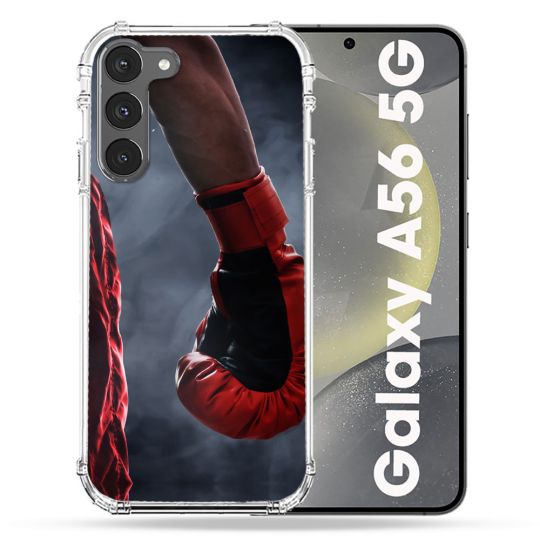 Coque Renforcée Pour Samsung Galaxy A56 5G Sport Boxe Gant Rouge